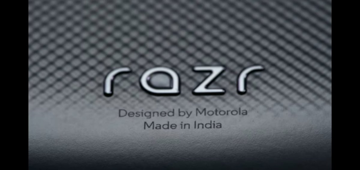 the_desi_gunner's tweet photo. Just saw that on the back of the new Razr. #JaiHind https://t.co/MqsAOCrl3y