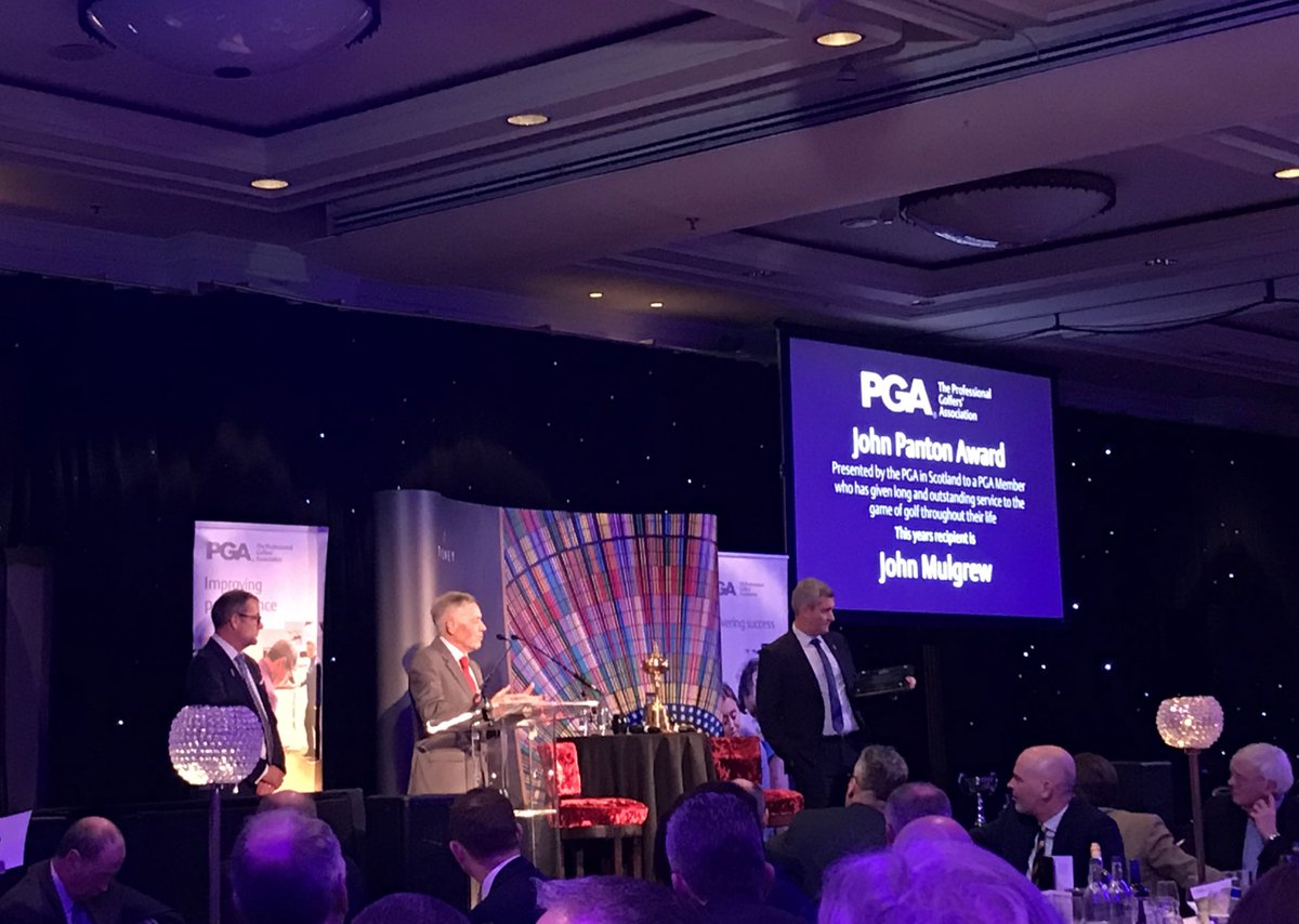 The influence John Mulgrew has had on my professional career is invaluable. 

His award today is thoroughly deserved, the work he has done with young PGA Pro’s over the years has been incredible. 

John Mulgrew, a Scottish Golf legend.
#ThankYou and #WellDone