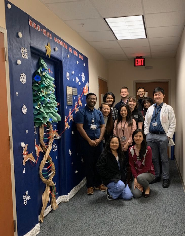 KaiserKels's tweet photo. The @MDAndersonNews rad onc breast and GU research team nailed the door decoration contest this year with Santa’s delivery of radiation! Tis’ the season to #endcancer. #Doublestrandbreak @ACKoongMDPhD https://t.co/tkWWa0x794