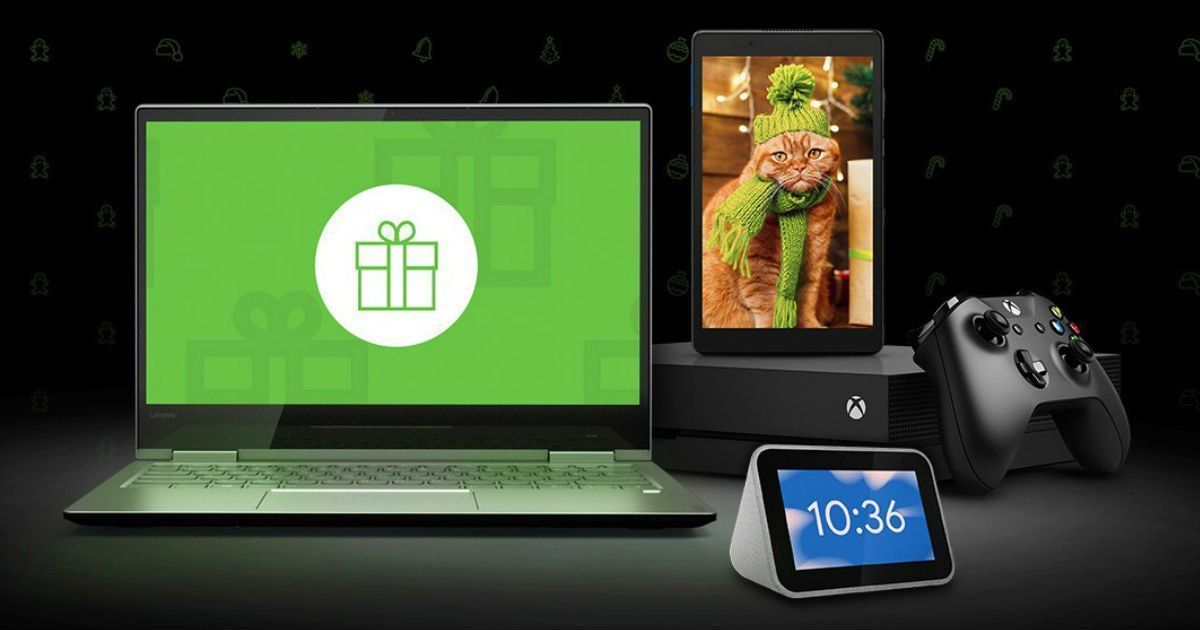 celebratehavfun's tweet photo. Enter the #Lenovo Holiday #DailySweepstakes to #win a new #YOGA 730 or #Xbox One X! Also #InstantWin electronic #prizes like a 10-Inch Smart Display, Lenovo Power Bank, and more! #sweeps ends 12/31/19 https://t.co/Nj79Cc8StM #winalaptop #winanxbox #winelectronics #wintech https://t.co/k3xDRSBTz9