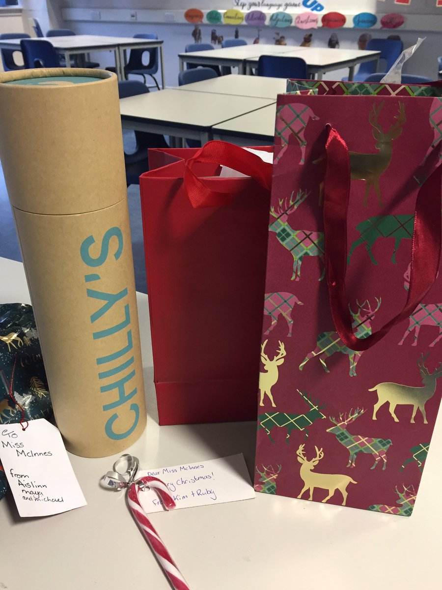 MrsHeggie's tweet photo. So overwhelmed by the generosity of my senior pupils 😭💖 #JoyeuxNoel https://t.co/NH2oBtXuqQ