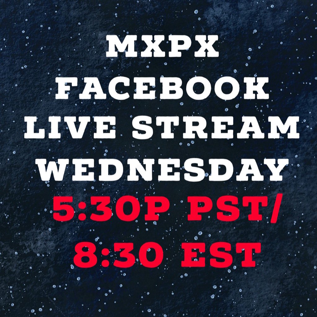 mikeherreraTD's tweet photo. Tonight! 5:30pm PST 
@mxpx FB https://t.co/36u222oexE