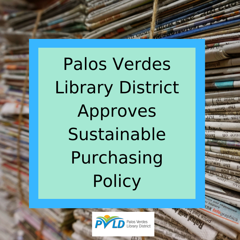 pvld's tweet image. PVLD Board of Trustees approves sustainable purchasing policy in order to reduce the district’s impact on the environment. Read all about it! tinyurl.com/r9kx7cb   #GreenLibrary