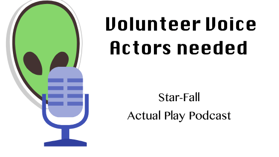 starfallRpg's tweet photo. https://t.co/y11WozGsbP We need voice Actors for Season Three! Send in your Audition today #ttrpg #voiceacting #scifi #voicework #acting #RPG #StarfallrPG https://t.co/Py5RJ9yStB