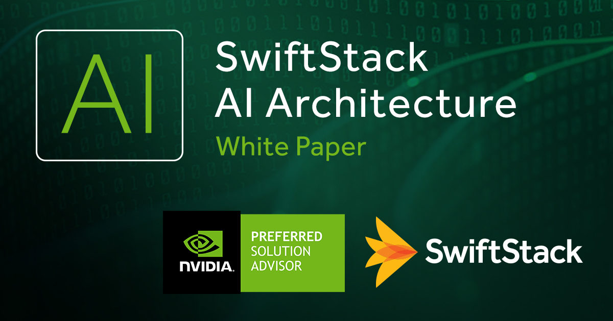 SwiftStack's tweet image. The SwiftStack AI Architecture is a customer-proven stack that satisfies the storage performance needed by GPU compute complexes & modern AI frameworks accessing and processing hundreds of petabytes of data. Free White Paper Download >> bit.ly/34shvyc #NVIDIA #AI #ML
