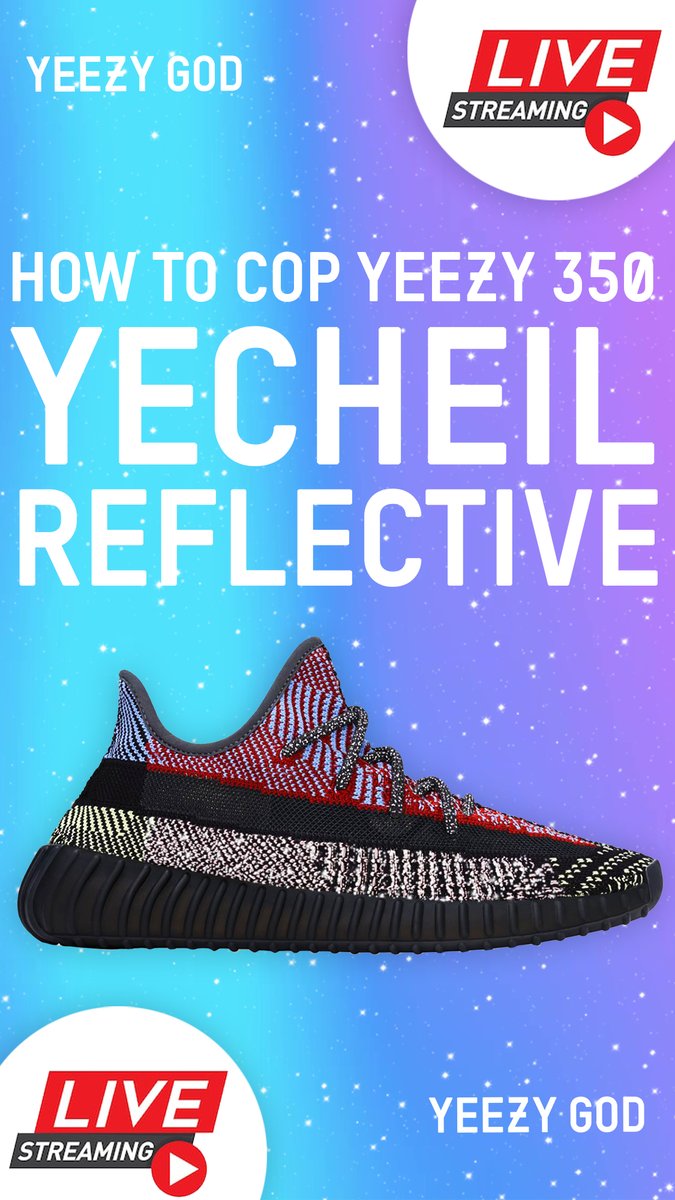adidas Yeezy Boost 350 V2 Yecheil FW5190 Reflective