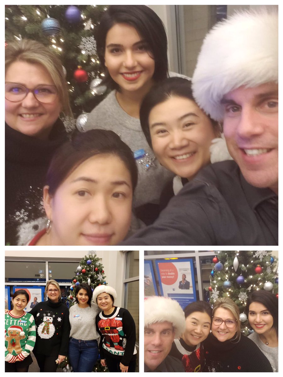 Joy and fun are always around BMO Ambleside branch, especially on the Ugly Sweater Day! Merry Christmas and Happy New Year to everyone 😊 #BMO #BMOBCY #proundtoworkatbmo #BCYsweaterswagger