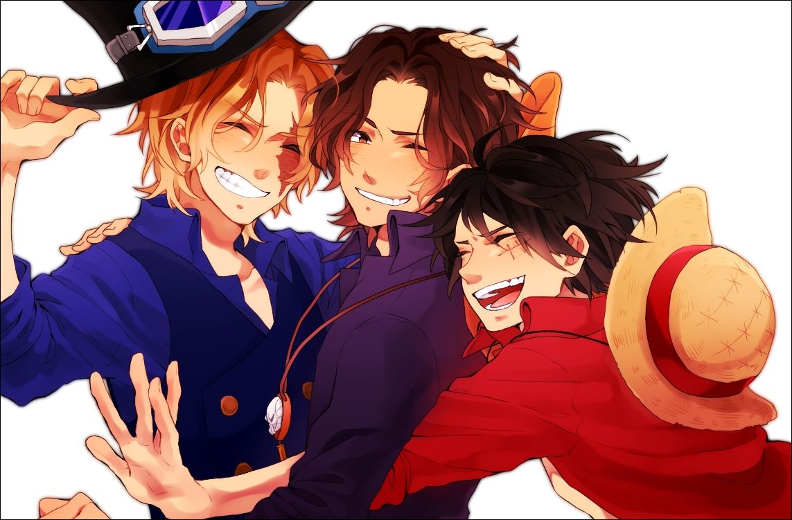 Trio ternura #ace #luffy #sabo #onepiece #aceonepiece #luffyonepiece #