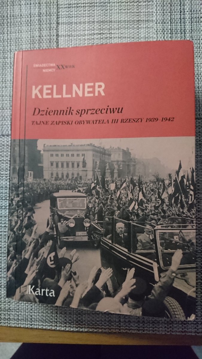 Bemik62's tweet photo. Nie chcę już być Niemcem, jeśli nie mogę zachowywać się jak człowiek - F. Kellner "Dziennik sprzeciwu - tajne zapiski obywatela III Rzeszy 1939-1942" #readlist2019.pl https://t.co/09qzcqmh05