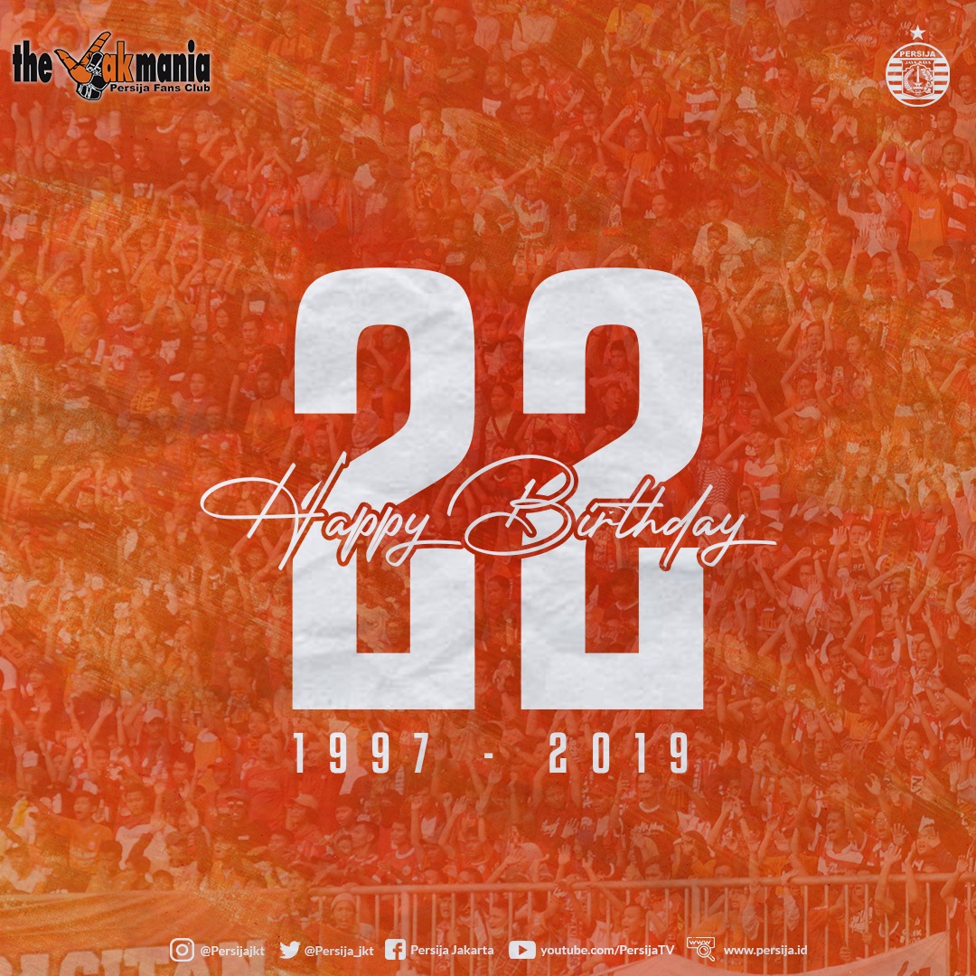 Selamat ulang tahun The Jakmania! 👆

#PersijaJakarta