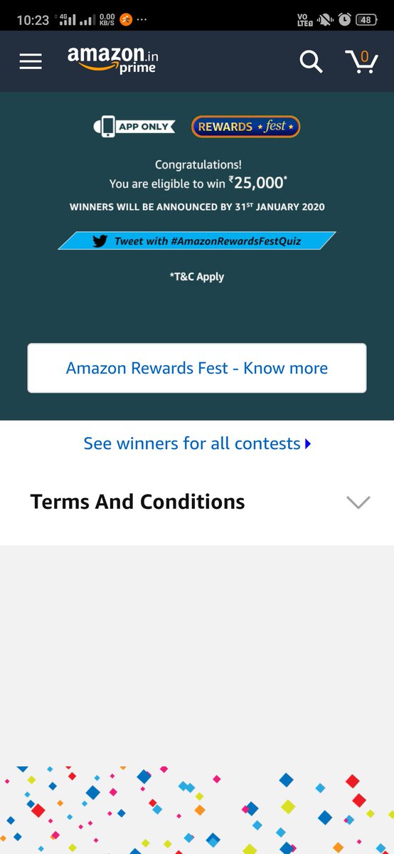 Shivam30613's tweet photo. #AmazonRewardsFestQuiz https://t.co/pbpkSrcaNg
