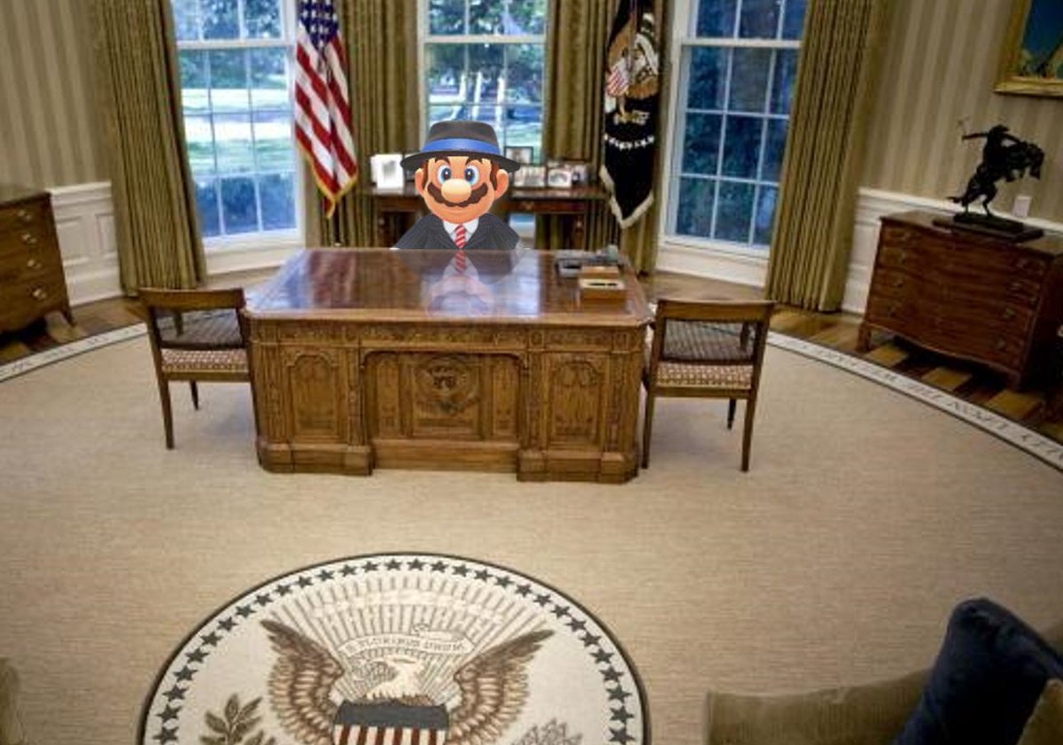 TheMarioMario31's tweet image. I am-a now the President of the-a United-a States of America, bow down plebeians