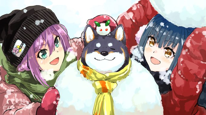 しばだるまつく～ろ～?⛄️
#リツキあーと #カルタの絵札 #しばのドッグタグ 