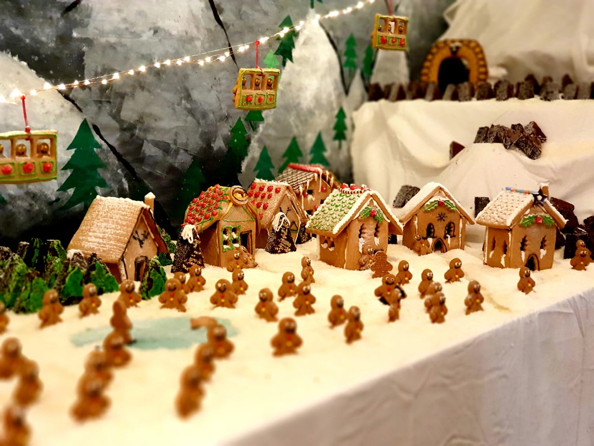 paulfh1972's tweet photo. @HolroydHowe North &amp; Midlands ran the annual Christmas food fair competition. This year a Winter Wonderland display. My team at @ScarboroughCol1 did our Ginger Wonderland. And we were joint winners with Giggleswick.
Well done team.
Team night out on the books. #winnersagain https://t.co/EzMnNJ8yOU