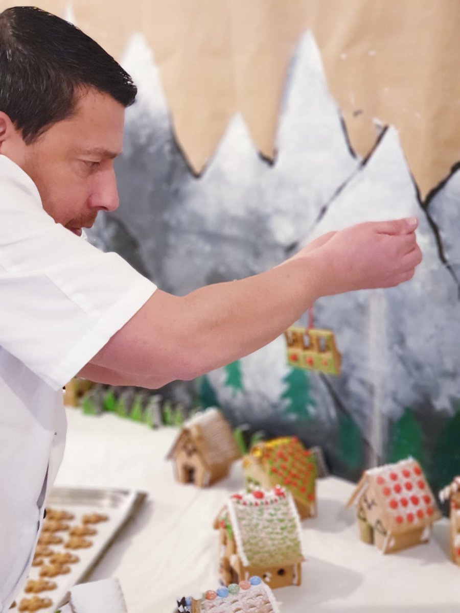 paulfh1972's tweet photo. @HolroydHowe North &amp; Midlands ran the annual Christmas food fair competition. This year a Winter Wonderland display. My team at @ScarboroughCol1 did our Ginger Wonderland. And we were joint winners with Giggleswick.
Well done team.
Team night out on the books. #winnersagain https://t.co/EzMnNJ8yOU