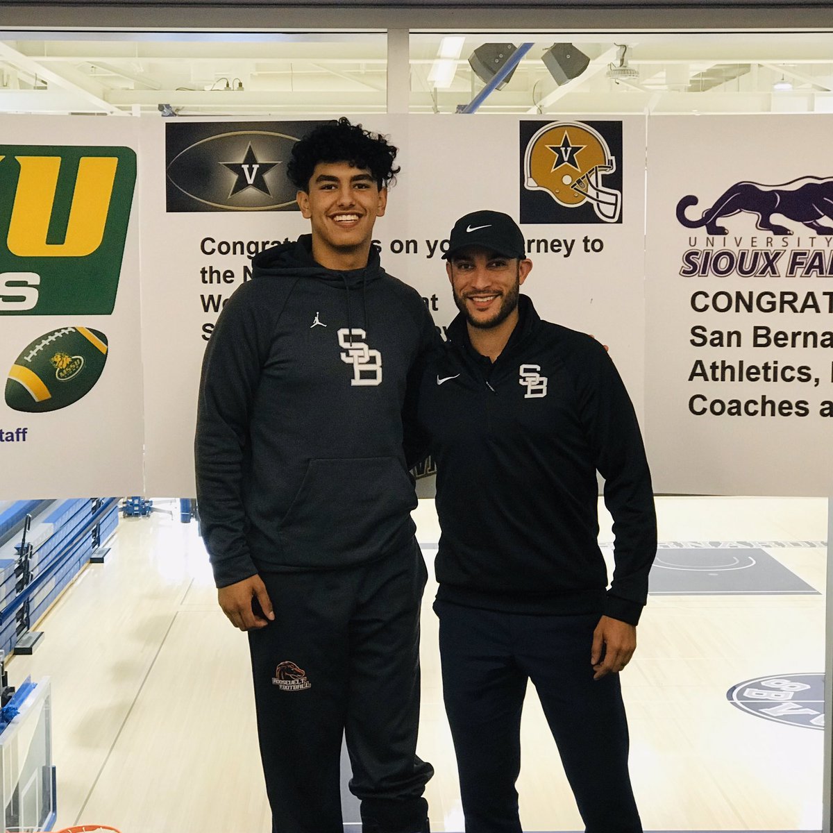 Coach Lawler (@coachlawlersbvc) on Twitter photo Head Football Coach <a href="/danielalgattas/">Daniel Algattas</a> congratulating his American Conference Player of the Year QB <a href="/jeremy_moussa/">Moose</a> who signed today at Vanderbilt University in the #SEC. Congrats Jeremy <a href="/SBVC_Football/">SBVC Football</a> is very proud of you! 🏈👍🏈🎊🎈💯 Head Football Coach <a href="/danielalgattas/">Daniel Algattas</a> congratulating his American Conference Player of the Year QB <a href="/jeremy_moussa/">Moose</a> who signed today at Vanderbilt University in the #SEC. Congrats Jeremy <a href="/SBVC_Football/">SBVC Football</a> is very proud of you! 🏈👍🏈🎊🎈💯