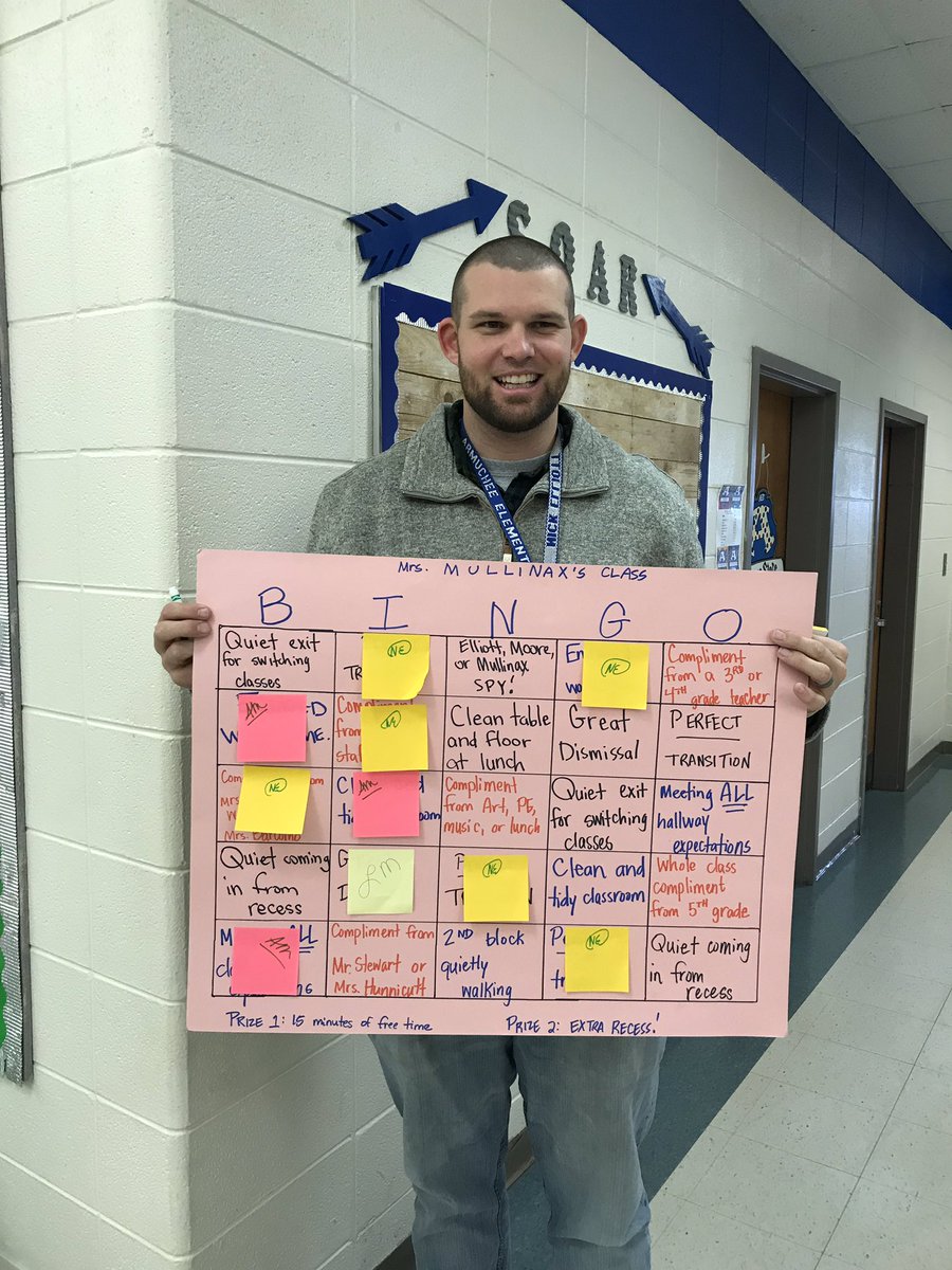 Our 5th grade team at <a href="/Armuchee_Elem/">Armuchee Elementary School</a> decided to challenge their students to a game of bingo. This is such a creative way of reinforcing our behavioral expectations while having fun! #atribeonthemove #PBISsuccess #4Houses1Tribe