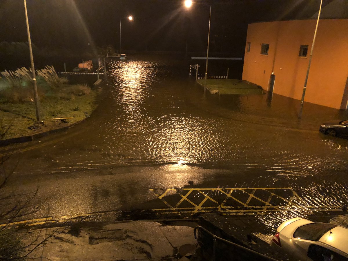 CorribEnglish's tweet photo. The view from above. 363 days per year above sea level. Not today 
#salthill #flood https://t.co/HwM3MqoqLu