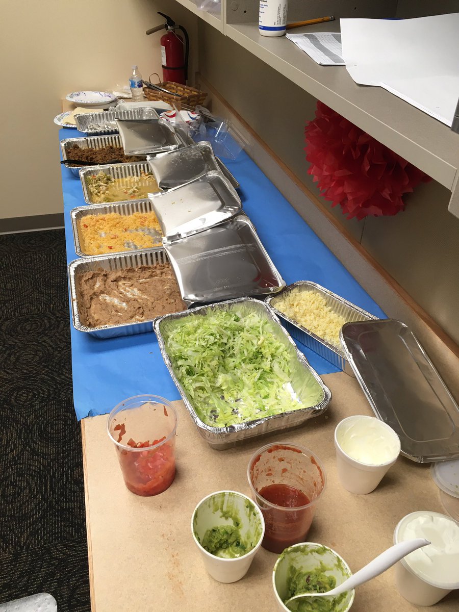 Truly blessed to work “shoulder to shoulder” with a great office FAMILY. No separation, “one office, one goal, one mission”.   Catered lunch from El Vaquero was amazing!   #Family🐻
@kjrpoehler <a href="/ObhsStudent/">OBHS Student Services</a> <a href="/BerlinBearsAD/">Olentangy Berlin High School Athletic Dept</a>
<a href="/KKelly_OBHS/">Kimberly Kelly</a> <a href="/chris_tressel/">BerlinBearAP</a> @jaggersae <a href="/scottga94378873/">scott gaines</a>