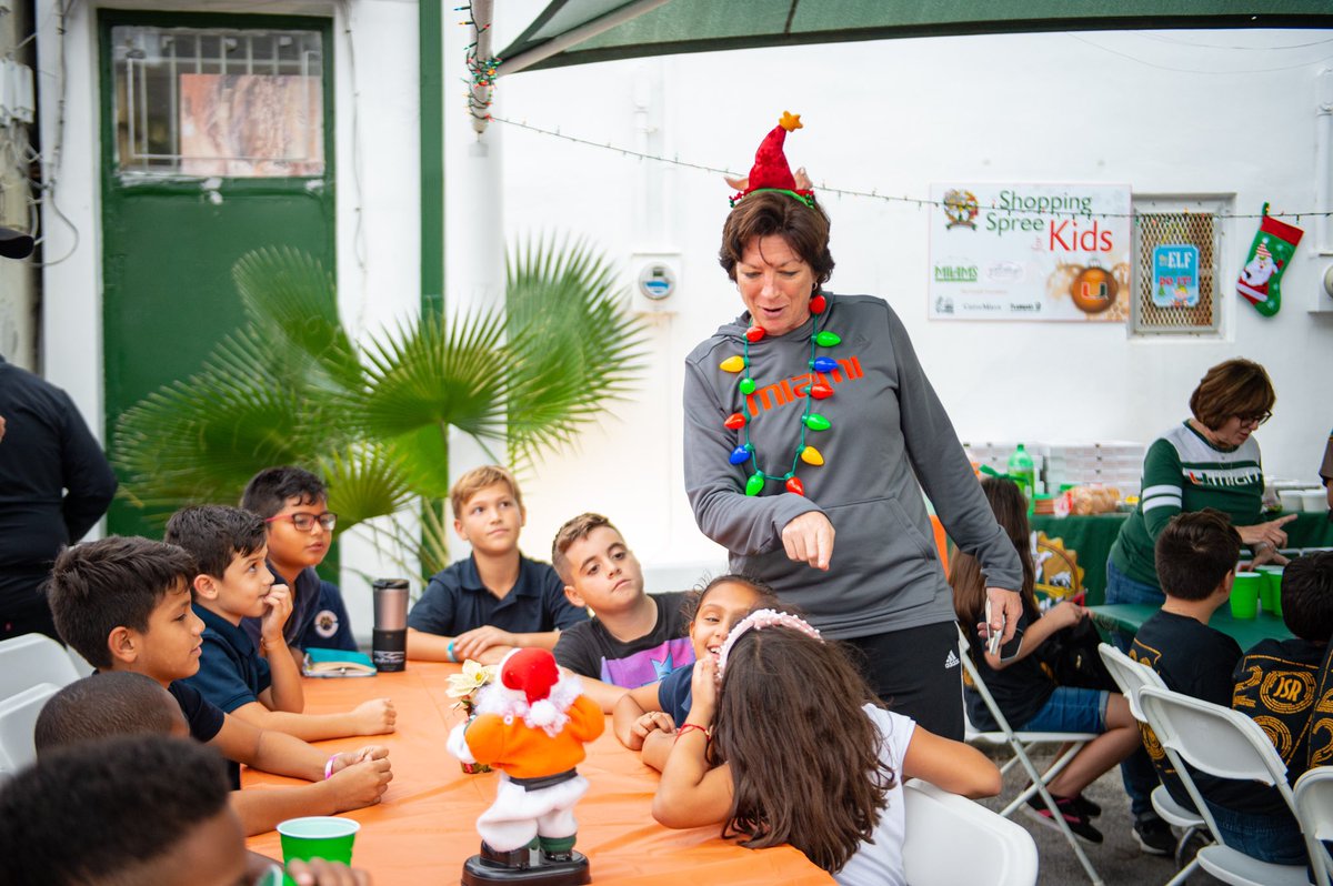 MiamiHurricanes's tweet photo. A great cause with great people. 

Thanks to everyone who made this year’s allCanes Holiday Shopping Spree for Kids a tremendous success! https://t.co/9pJHqAAQnU