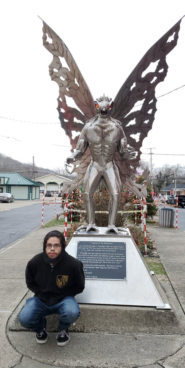Woke up today and said how far is the Mothman Museum. Shit is only 2 hours from my house?!?! That's one thing off the ol bucket list! 😁😁😁