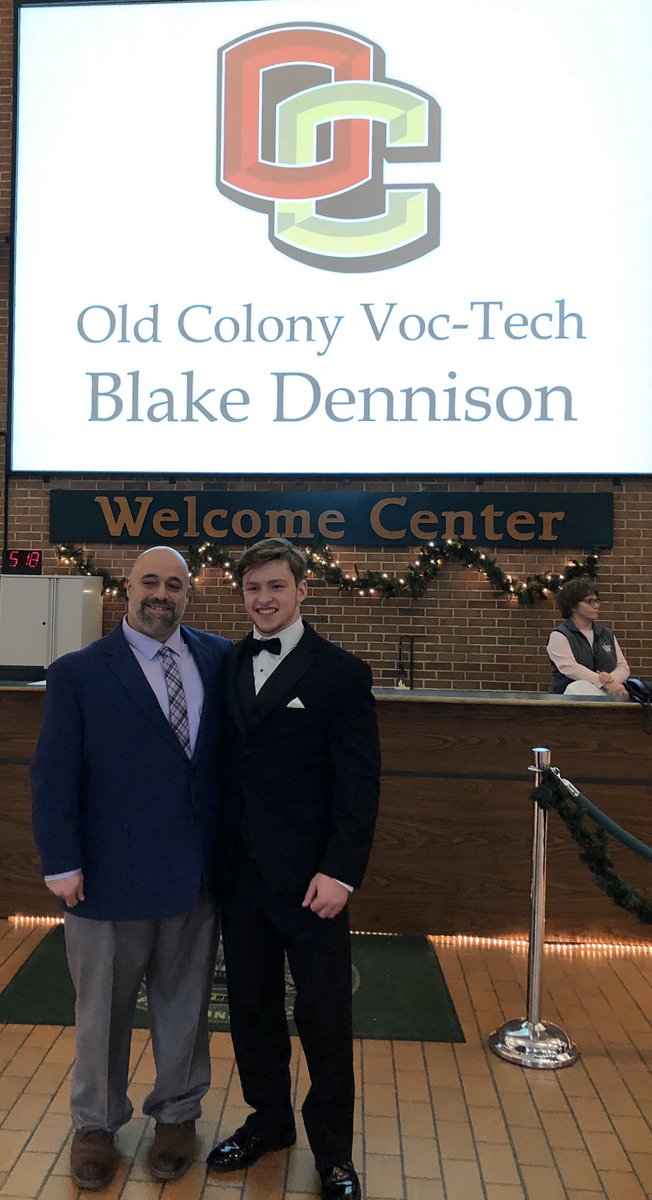 OCCougarFootbal's tweet photo. Another excellent Otto Graham Award Ceremony surrounded by the areas best players and coaches. It is an honor to participate and to share the night with our phenomenal nominee Blake Dennison and his family. Congrats to all the nominees and coaches! https://t.co/SAmgwTvgGY