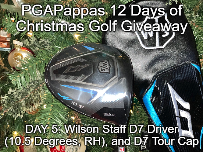 PGAPappas's tweet photo. DAY 5: PGAPappas 12 Days of Christmas Golf Giveaway: 
@WilsonGolf D7 10.5 Degree Driver, and D7 Tour Cap.

3 Ways to Enter: https://t.co/6SUF3WHwiG Here on twitter RT &amp; Follow All to Win! #ReleaseTheKringle https://t.co/sLO03X1Qv4