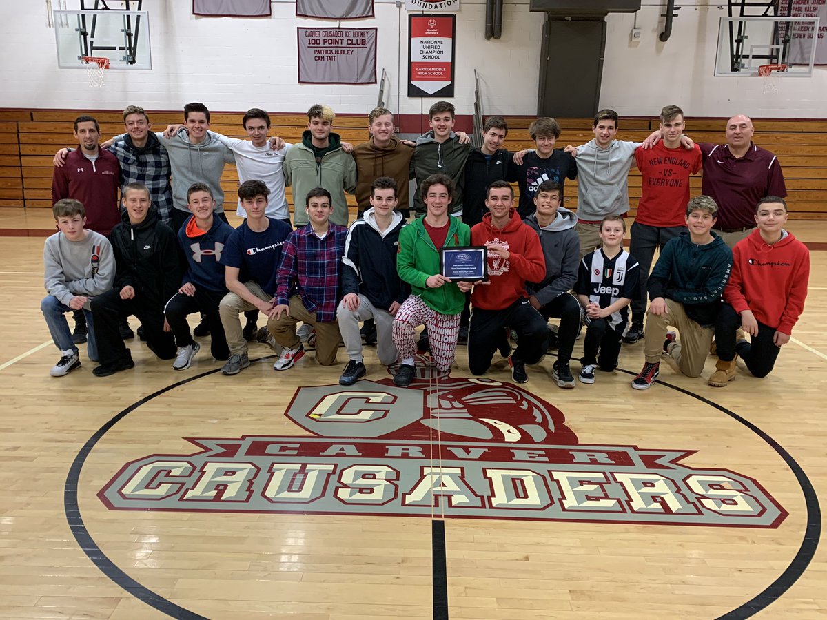 CarverMHSPrinc's tweet photo. Congratulations to your 2019 MIAA South Division 4 Team Sportsmanship Award winners, Boys Soccer.  Way to represent CMHS!! https://t.co/a74ygACNQg