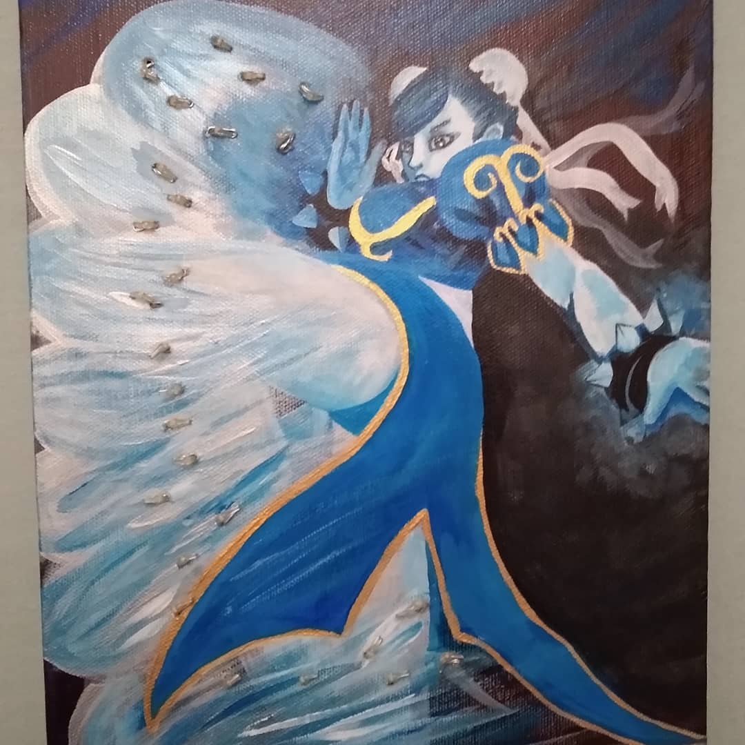 hiddenbyart's tweet photo. An oldie but goodie from a couple of years ago. Loved the concept of Chun Li's lightning legs becoming an actual light up art piece. So I had to paint it, these photos don't do it justice. #chunlistreetfighter #lightninglegs #lightuppainting #acrylicpainting https://t.co/EyNtlFcVEO