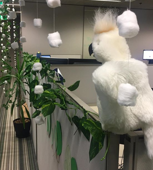 unilibrary's tweet photo. The #GiblinEunsonLibrary may be closed for repairs, but their books & toys are safe. They feature heavily in the team's Forest themed entry to the #unilibrary #ChristmasCup #decorating #competition.
#LibrariansIRL #uomlibrary #TreesPlease https://t.co/ZINXZKazYW
