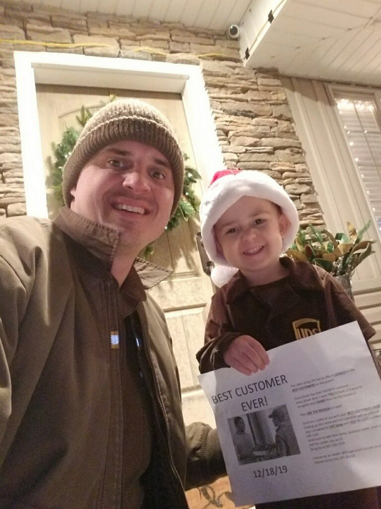 dougmore42's tweet photo. Erik and Dax Carlson are the picture perfect #BestCustomerEver and soooo stinking cute! #PeakSmiles @ErikCarlson16 @jasonmehr @BenRjv @Joseph_Braham @CHSP_northwest @UPSers https://t.co/Jx6H4ctwRX