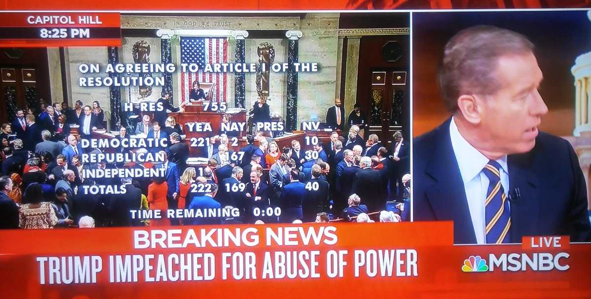 TheCitizenWatch's tweet photo. Breaking News

@realDonaldTrump 

Donald J. Trump Impeached For Abuse of Power https://t.co/3ZltI0bDoS