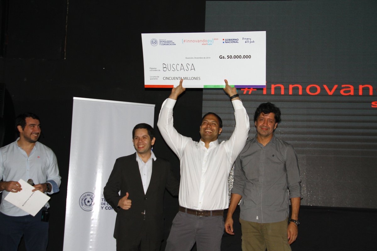 Miticpy's tweet photo. ¡Estos son los ganadores de #InnovandoPY #Startups 2019!
#PuraRaza
#Pavillion
#Buscasa
#Agendia
¡Agradecemos a los 92 participantes por confiar en el programa impulsado por el #MITIC y a los 10 finalistas por presentar sus propuestas en esta fiesta de la innovación! https://t.co/ZAfQDh4jNs