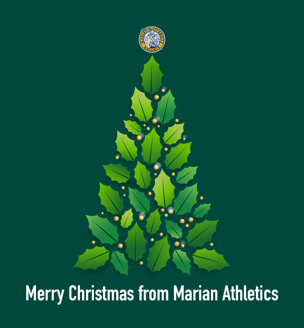 MUKnights's tweet photo. Merry Christmas to all from Marian Athletics! https://t.co/dDouRvyXCU