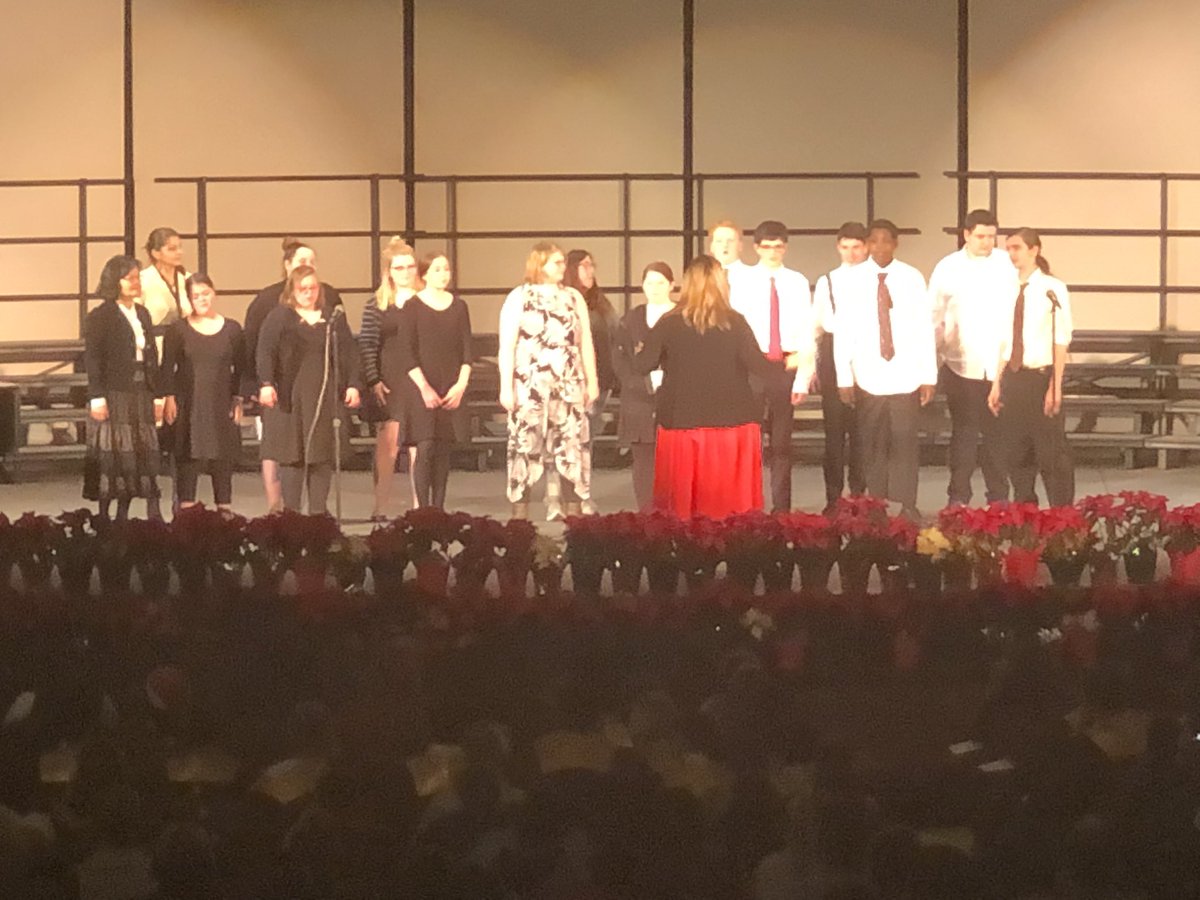 THS_Trojans's tweet photo. A wonderful evening of beautiful music and talented students at Topeka High School for the annual Feast of Carols. Still time to come out and catch part of the fun! https://t.co/PO7Igq9WcA