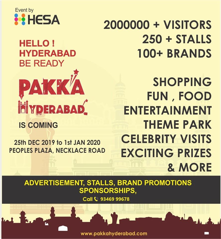 HydMagazine's tweet photo. Attention #hyderabad! #pakkahyderabad is back with a bang for the third instalment this year. Dec 25th 2019 to Jan 1st 2020. Block your dates and get ready for a massive adventure!
#events #brands #hyderabadevents #HyderabADMagazine #HyderabadAD #Magazine #Hyd_Magazine https://t.co/SmoeVpwKtp