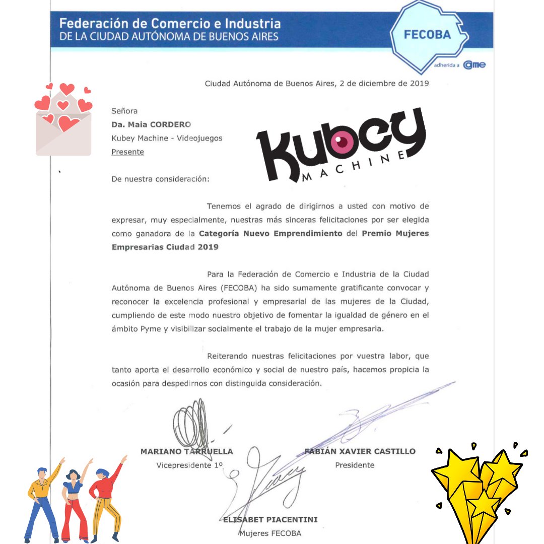kubeymachine's tweet photo. Estamos muy agradecidos con @fecobaorg por el reconocimiento a Maia Cordero Fundadora y CEO de @kubeymachine por ser ganadora en la Categoría NuevoEmprendimiento del #PremioMujeresEmpresariasCiudad2019 🎉 Muchas Gracias @CastilloFabianX @ElisabetPia https://t.co/mQWAY9WXwZ