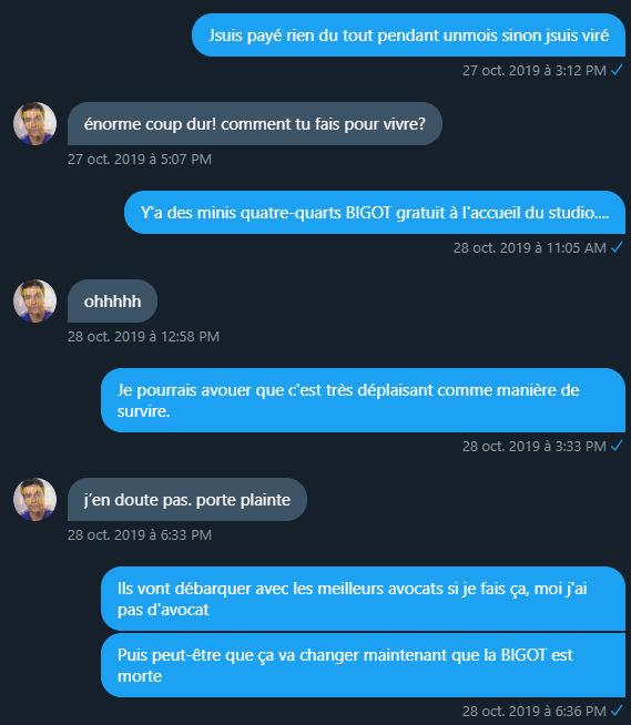 InsideJacut's tweet photo. Première conversation :
Philippon GIROUETTE/Yannoche LEBELLEC

A propos du salaire de GIROUETTE après l'affaire du Tweet bourré. https://t.co/afXG1plRjI