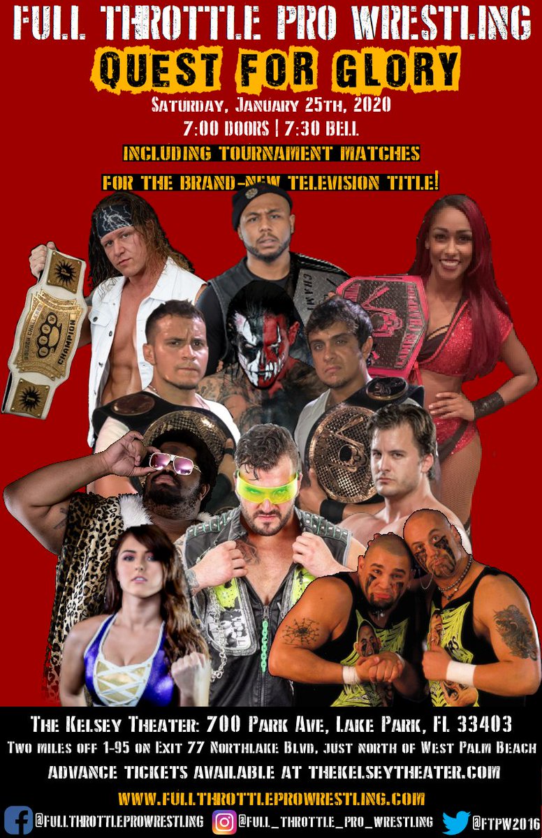 FTPW2016's tweet photo. More match announcements for Saturday, Jan. 25th at @KelseyTheater! Get your tickets now at: https://t.co/wac7LG24s9 https://t.co/Co8sdtnRNw