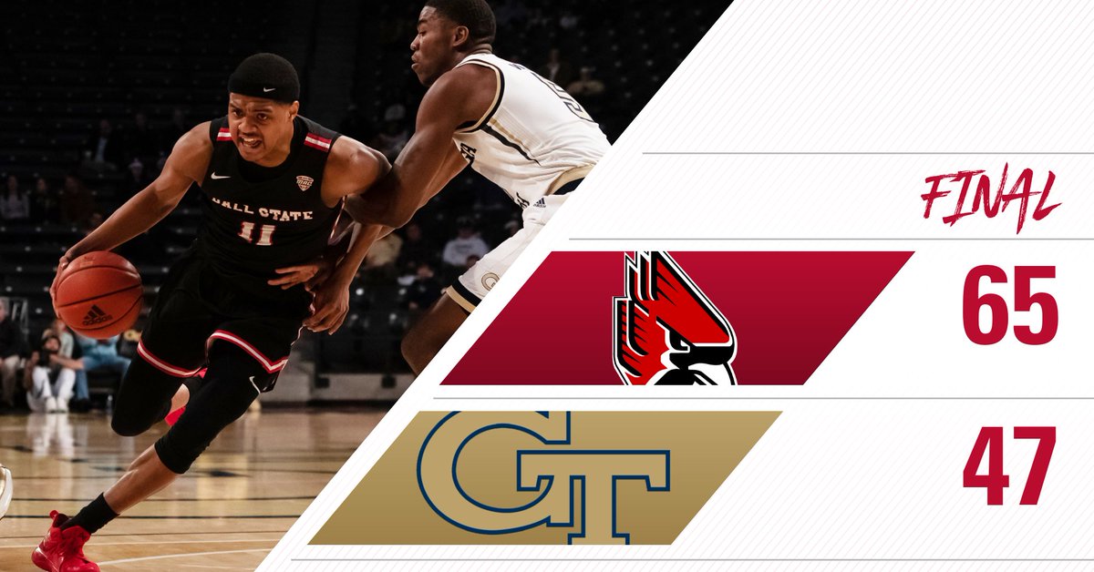 BallStateMBB's tweet photo. It was a good night in the ATL.

#ChirpChirp | #WeFly | #BSUvsGT https://t.co/3jOJUrqmm6