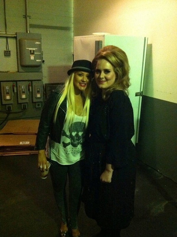   Happy Birthday to Christina Aguilera Adele with Christina in 2011 