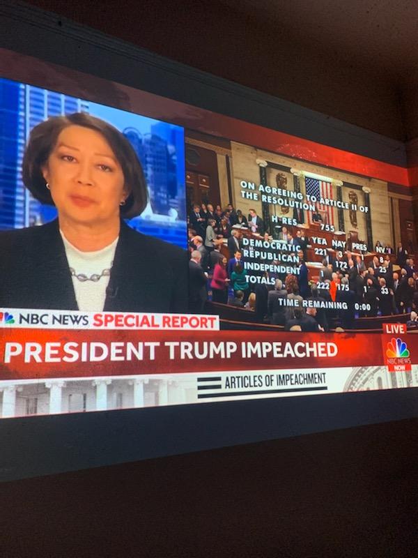 nyctecheducator's tweet photo. If you are reading this, we are part of history. Take this day all in. Start a journal. How will you finish 2019. What does this impeachment mean to you, your future!? #2019impeachment #229 #ImpeachmentDay https://t.co/Z0FmqjyEeF
