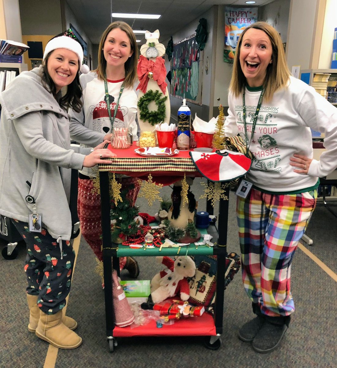 Our third year of the Hot Cocoa Cart had a fun twist - Lucky Cup! If you had a number under your cup, you won a special holiday prize!! So much fun!