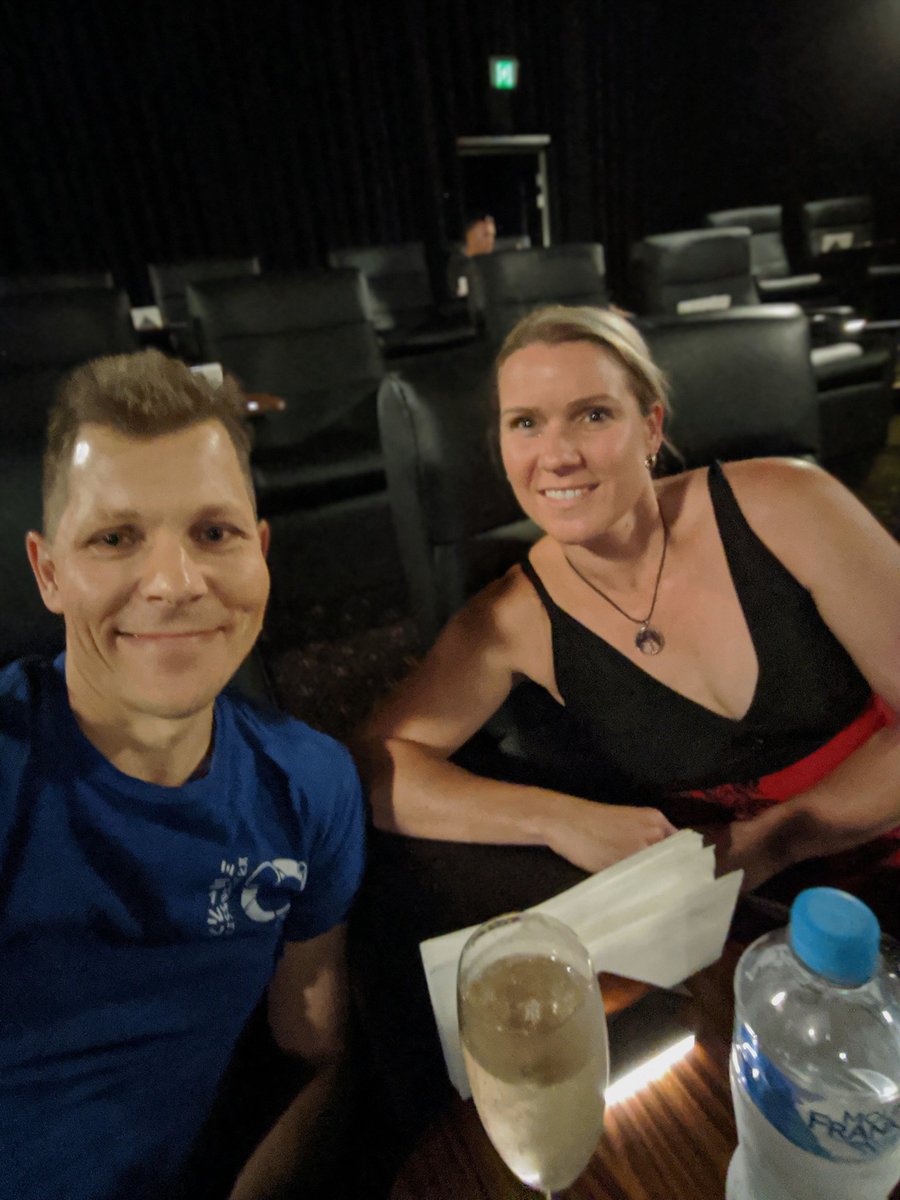 jasonetheridge's tweet photo. Waiting in Gold Class with @aannric to see Star Wars: The Rise of Skywalker. May the Force be with you and/or serve you well! #StarWarsRiseofSkywalker https://t.co/cE3pGSPBM7
