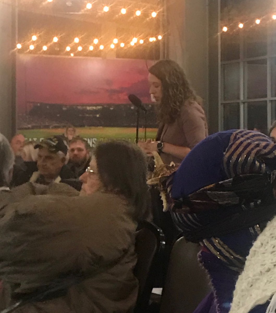BurgessWisdom's tweet photo. Amanda Pankau with #PrairieRiverNetwork asking serious questions of the #IlEPA panel at the Pond Creek Mine hearing. #BigMuddyRiver ⁦@SierraClubIL⁩ https://t.co/o2nmSopz2R