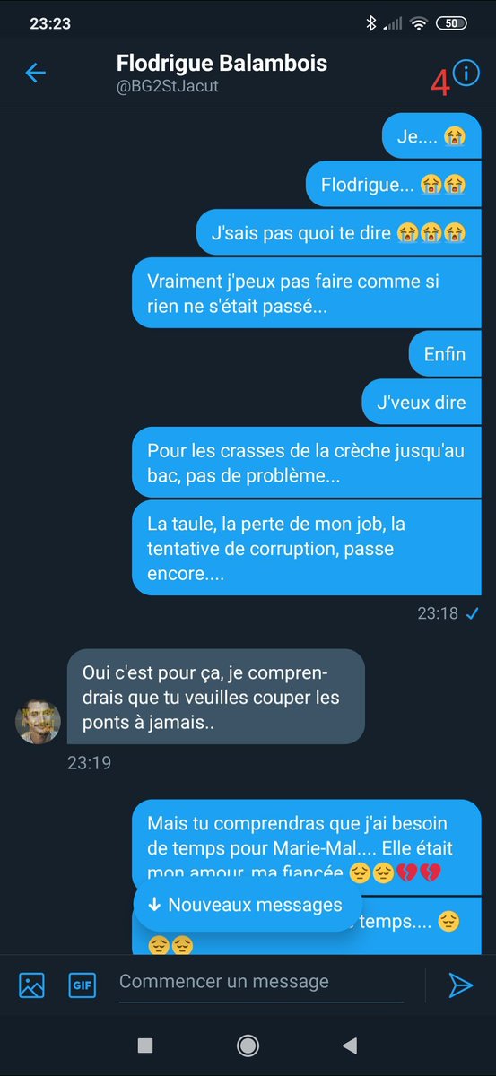 InsideJacut's tweet photo. Quatrième conversation , récente (thread):

Maclou Le Bihan/Flodrigue BALAMBOIS

A propos de leur relation https://t.co/B53HpwcCED