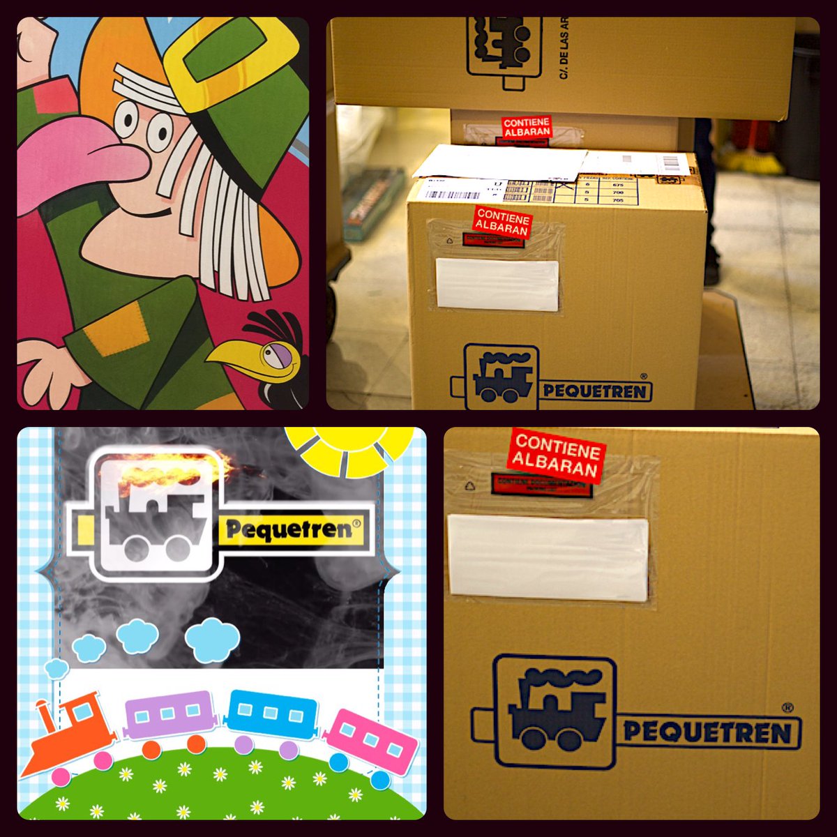 Ayer por la tarde salieron desde la fábrica de Alicante los tres trenes de la bruja para nuestros peques Adrián, Daniel y Marvin.
Un millón de gracias por vuestros dibujos. 👏😊🚂
#pequetrenmasquetrenes #trendelabruja #renfe #Amazon #Diversal #DonDino #Juguetos #Carrefour