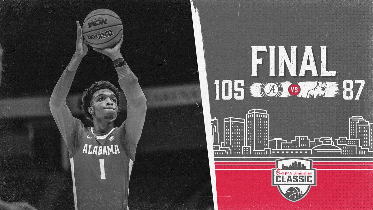AlabamaMBB's tweet photo. We had ourselves A NIGHT. 

#RollTide https://t.co/JRJwhsrdap