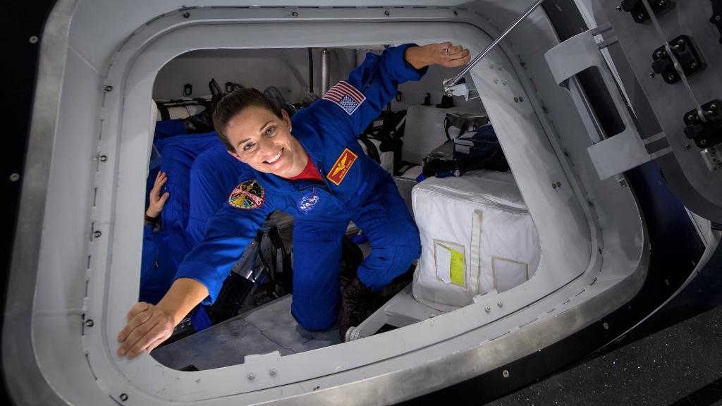 NASA's tweet photo. "Train like you fly." At @NASA_Johnson, @NASA_Astronauts are getting ready to fly a brand new spacecraft. A Q&amp;A with @BoeingSpace's #Starliner crew training specialist on how astronauts prepare for any situation that may arise during their missions: https://t.co/GyWD1W3D86 https://t.co/LjOQTBmE70