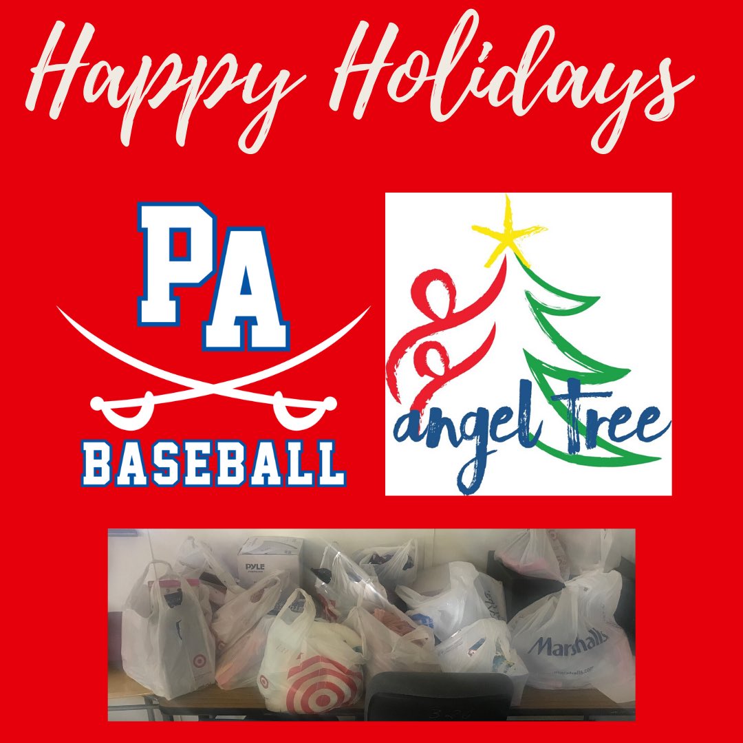 PACavsBaseball's tweet photo. A big thank you to our Cavalier Baseball Club players & parents on their generous holiday gifts for our two Angel Tree families! 🎄 #giveback #angeltree #holidayspirit #pahsbaseball #communityunit #since1954 https://t.co/abkzU4PHLm